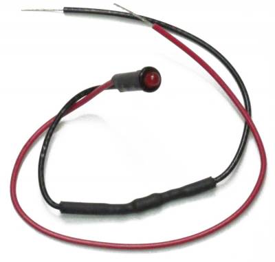 Painless Wiring - 1/8in. LED Dash Indicator Light/Red - 80201 - Image 1