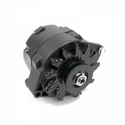 Top Street Performance - Alternator - GM 10SI V-Belt 110 Amps, Black - ES1001BK - Image 1