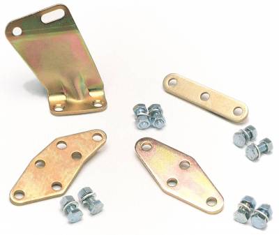 Edelbrock - Carburetor Throttle Cable Adapter Plate for S/B Ford 289-302 in Gold Finish - 1490 - Image 1