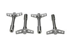 Proform - Engine Valve Cover Wing Nuts - Steel - Chrome - Bowtie Logo - 1/4-20 Thread - 4 Pack - Image 1