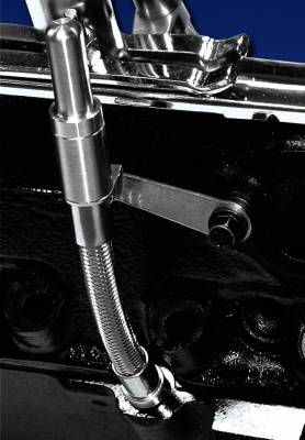 Milodon Inc. - Milodon Small Block Chevy 55-79, Left Hand Stainless Steel Engine Oil Dipstick - MIL-22000 - Image 1