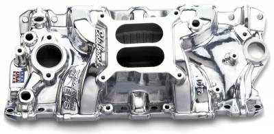 Edelbrock - Performer EPS Intake Manifold for 1955-86 Small-Block Chevy, Polished Finish - 27011 - Image 1
