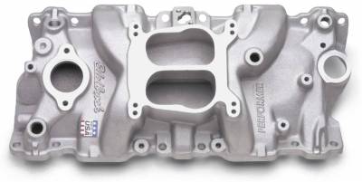 Edelbrock - Performer Intake Manifold for 1987-95 Small Block Chevy, Satin Finish - 2104 - Image 1