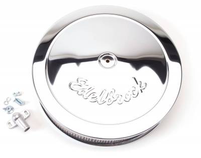 Edelbrock - Pro-Flo Chrome 14" Round Air Cleaner with 3" Paper Element (Deep Flange) - 1221 - Image 1