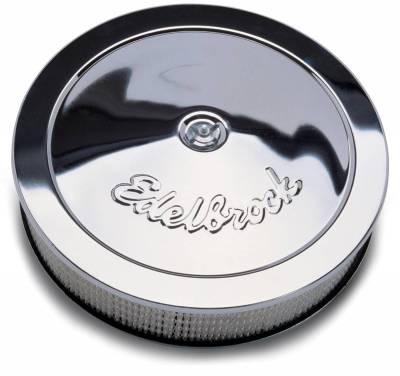 Edelbrock - Pro-Flo Chrome 14" Round Air Cleaner with 3" Paper Element - 1207 - Image 1