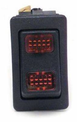 Painless Wiring - Rocker Switch/On-Off-Momentary On/Green Lighted - 80402 - Image 1