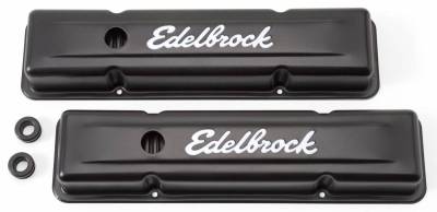 Edelbrock - Signature Series Valve Covers for Chevrolet 262-262-400 '59-'86 - 4443 - Image 1