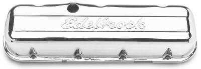 Edelbrock - Signature Series Valve Covers for Chevrolet 396-502 V8 '65 & Later - 4480 - Image 1