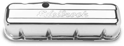 Edelbrock - Signature Series Valve Covers for Chevrolet 396-502 V8 '65 & Later - 4680 - Image 1