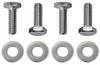 Trans-Dapt Performance - Trans-Dapt Performance 1/4 in.-20 x 1 in. HEX HEAD Valve Cover Bolts and Washers (set of 4)-CHROME 9406 - Image 1