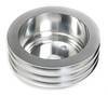 Trans-Dapt Performance - Trans-Dapt Performance CRANKSHAFT Pulley; 3 Groove; CHEVROLET 283-350;LONG W/P-Machined ALUMINUM 9486 - Image 1