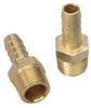 Trans-Dapt Performance - Trans-Dapt Performance STRAIGHT Fuel Hose Fittings (Pr); 3/8 in. NPT to 3/8 in. I.D.- BRASS 2270 - Image 1