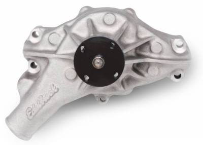 Edelbrock - Water Pump for Small-Block Chevy - Reverse, in Satin Finish (Short) - 8881 - Image 1