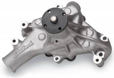 Edelbrock - Water Pump for Small-Block Chevy in Satin Finish (Long) - 8811 - Image 1