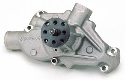 Edelbrock - Water Pump for Small-Block Chevy in Satin Finish (Short) - 8810 - Image 1