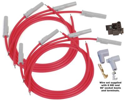 MSD - Wire Set, SC, 8-cyl MA Plug, Socket/HEI - 31199 - Image 1