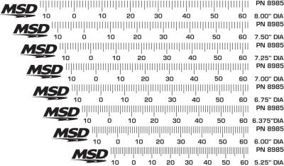 MSD - TIMING TAPES FOR HARMONIC BALANCERS - 8985 - Image 1