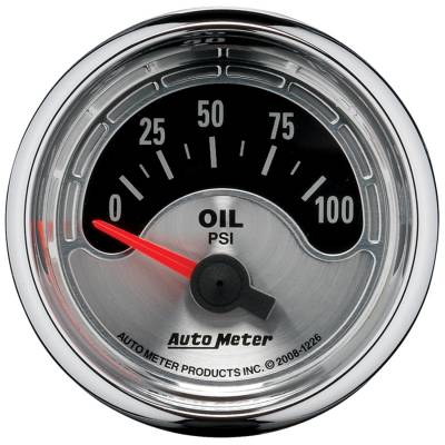 AutoMeter - GAUGE, OIL PRESS, 2 1/16", 100PSI, ELEC, AMERICAN MUSCLE - 1226 - Image 1