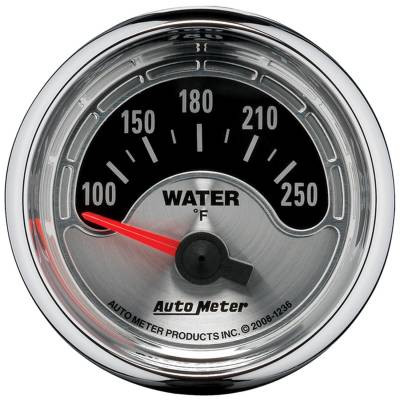 AutoMeter - GAUGE, WATER TEMP, 2 1/16", 250?F, ELEC, AMERICAN MUSCLE - 1236 - Image 1