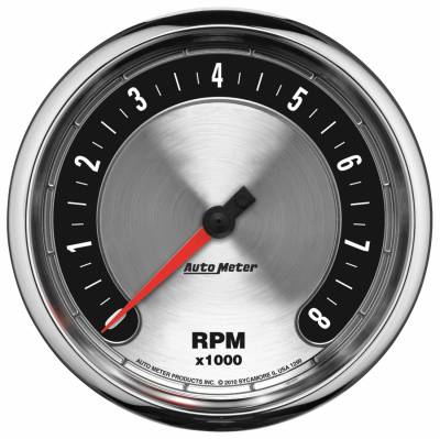 AutoMeter - GAUGE, TACHOMETER, 5", 8K RPM, IN-DASH, AMERICAN MUSCLE - 1299 - Image 1
