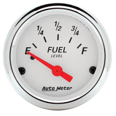 AutoMeter - GAUGE, FUEL LEVEL, 2 1/16", 0OE TO 90OF, ELEC, ARCTIC WHITE - 1315 - Image 1