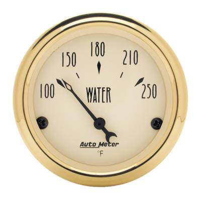 AutoMeter - GAUGE, WATER TEMP, 2 1/16", 250?F, ELEC, GOLDEN OLDIES - 1538 - Image 1