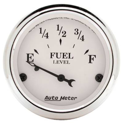 AutoMeter - GAUGE, FUEL LEVEL, 2 1/16", 0OE TO 90OF, ELEC, OLD TYME WHITE - 1604 - Image 1