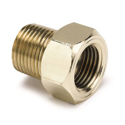 AutoMeter - FITTING, ADAPTER, 3/8" NPT MALE, BRASS, FOR MECH. TEMP. GAUGE - 2263 - Image 1