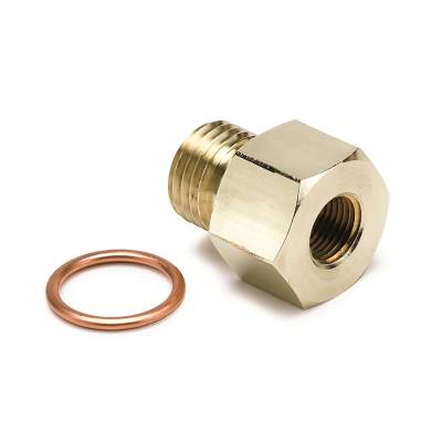 AutoMeter - FITTING, ADAPTER, METRIC, M14X1.5 MALE TO 1/8" NPTF FEMALE, BRASS - 2267 - Image 1