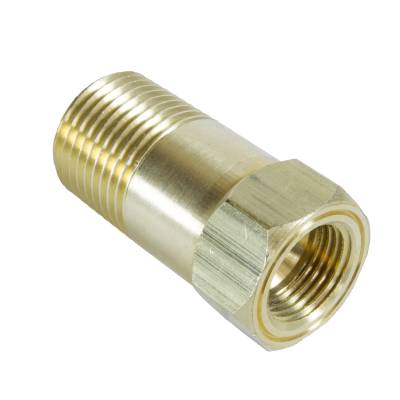 AutoMeter - FITTING, ADAPTER, 1/2" NPT MALE, EXTENSION, BRASS, FOR MECH. TEMP. GAUGE - 2270 - Image 1
