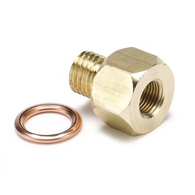 AutoMeter - FITTING, ADAPTER, METRIC, M12X1.5 MALE TO 1/8" NPTF FEMALE, BRASS - 2277 - Image 1