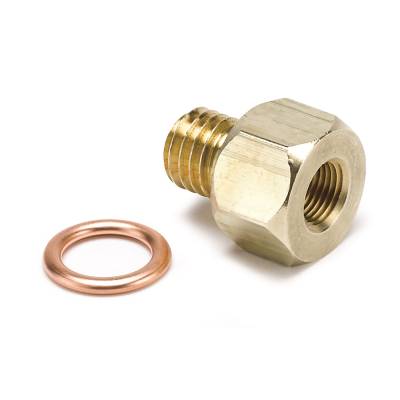 AutoMeter - FITTING, ADAPTER, METRIC, M12X1.75 MALE TO 1/8" NPTF FEMALE, BRASS - 2278 - Image 1
