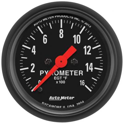 AutoMeter - GAUGE, PYROMETER (EGT), 2 1/16", 1600?F, DIGITAL STEPPER MOTOR, Z-SERIES - 2654 - Image 1