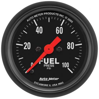 AutoMeter - GAUGE, FUEL PRESSURE, 2 1/16", 100PSI, DIGITAL STEPPER MOTOR, Z-SERIES - 2663 - Image 1