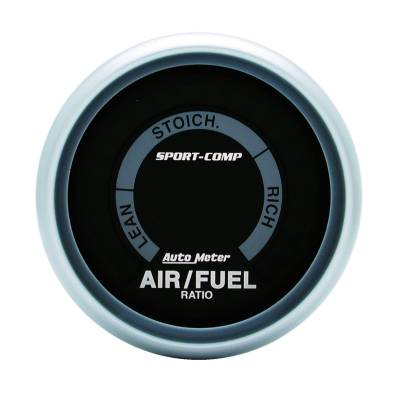 AutoMeter - GAUGE, AIR/FUEL RATIO-NARROWBAND, 2 1/16", LEAN-RICH, LED ARRAY, SPORT-COMP - 3375 - Image 1