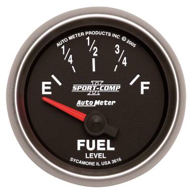 AutoMeter - GAUGE, FUEL LEVEL, 2 1/16", 240OE TO 33OF, ELEC, SPORT-COMP II - 3616 - Image 1