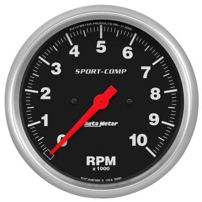 AutoMeter - GAUGE, TACHOMETER, 5", 10K RPM, IN-DASH, SPORT-COMP - 3990 - Image 1