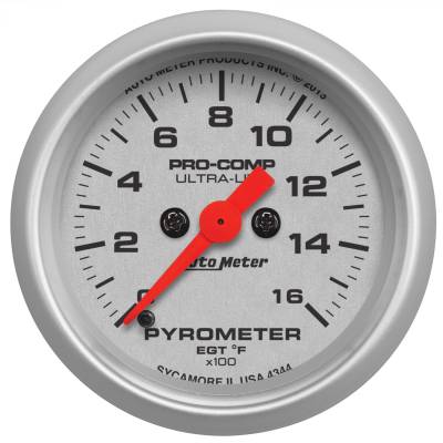 AutoMeter - GAUGE, PYROMETER (EGT), 2 1/16", 1600?F, DIGITAL STEPPER MOTOR, ULTRA-LITE - 4344 - Image 1