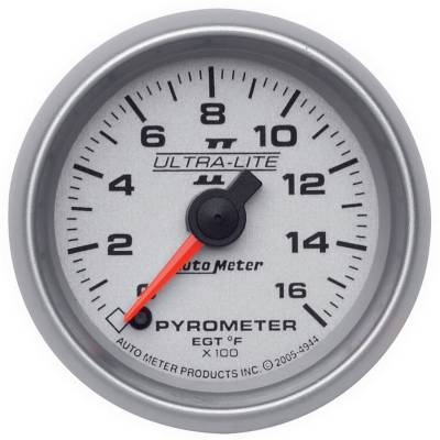 AutoMeter - GAUGE, PYROMETER (EGT), 2 1/16", 1600?F, DIGITAL STEPPER MOTOR, ULTRA-LITE II - 4944 - Image 1