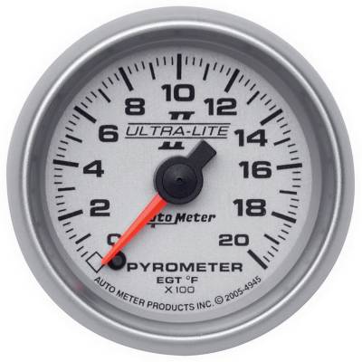 AutoMeter - GAUGE, PYROMETER (EGT), 2 1/16", 2000?F, DIGITAL STEPPER MOTOR, ULTRA-LITE II - 4945 - Image 1