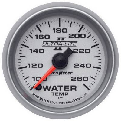 AutoMeter - GAUGE, WATER TEMP, 2 1/16", 100-260?F, DIGITAL STEPPER MOTOR, ULTRA-LITE II - 4955 - Image 1