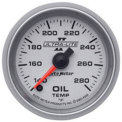 AutoMeter - GAUGE, OIL TEMP, 2 1/16", 140-280?F, DIGITAL STEPPER MOTOR, ULTRA-LITE II - 4956 - Image 1
