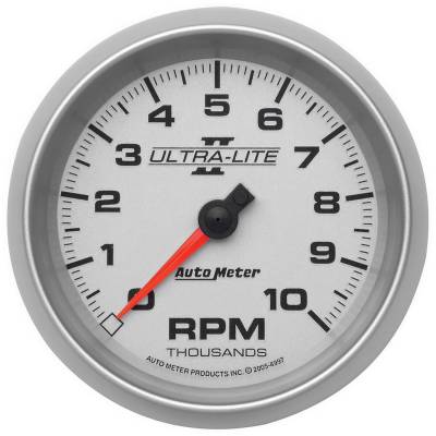 AutoMeter - GAUGE, TACHOMETER, 3 3/8", 10K RPM, IN-DASH, ULTRA-LITE II - 4997 - Image 1