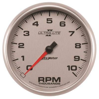 AutoMeter - GAUGE, TACHOMETER, 5", 10K RPM, IN-DASH, ULTRA-LITE II - 4998 - Image 1