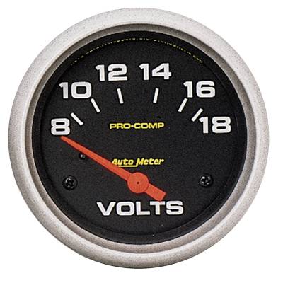 AutoMeter - GAUGE, VOLTMETER, 2 5/8", 18V, ELECTRIC, PRO-COMP - 5492 - Image 1