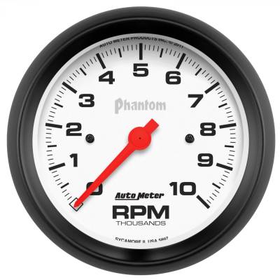 AutoMeter - GAUGE, TACHOMETER, 3 3/8", 10K RPM, IN-DASH, PHANTOM - 5897 - Image 1