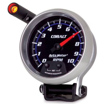 AutoMeter - GAUGE, TACHOMETER, 3 3/4", 10K RPM, PEDESTAL W/ EXT. QUICK-LITE, COBALT - 6290 - Image 1