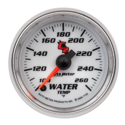AutoMeter - GAUGE, WATER TEMP, 2 1/16", 100-260?F, DIGITAL STEPPER MOTOR, C2 - 7155 - Image 1
