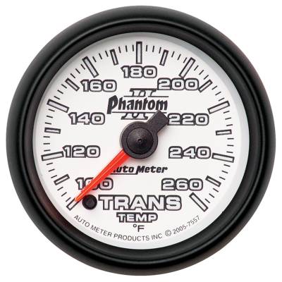 AutoMeter - GAUGE, TRANSMISSION TEMP, 2 1/16", 100-260?F, DIGITAL STEPPER MOTOR, PHANTOM II - 7557 - Image 1