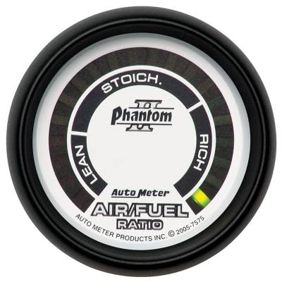 AutoMeter - GAUGE, AIR/FUEL RATIO-NARROWBAND, 2 1/16", LEAN-RICH, LED ARRAY, PHANTOM II - 7575 - Image 1